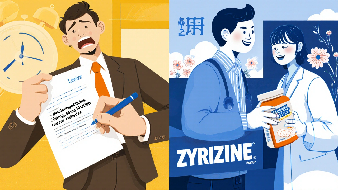 Traveler getting doctor’s note for medication vs. receiving safe alternative from Japanese pharmacist