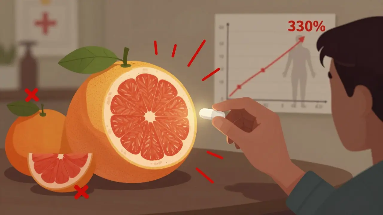 Grapefruit causing dangerous drug buildup in body with warning signs