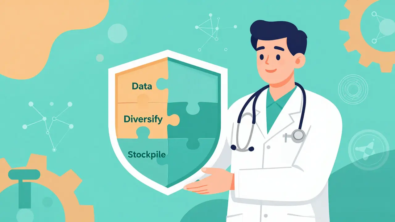 Healthcare worker holding a shield of resilience strategies