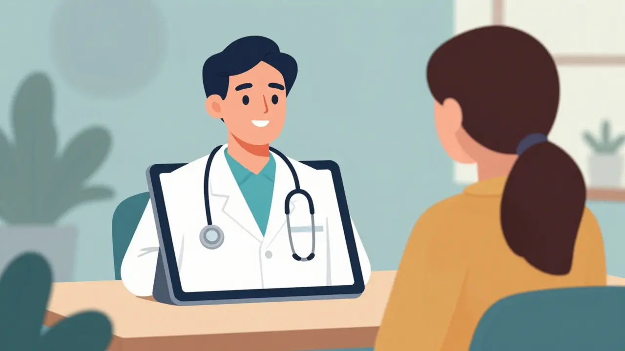 Telemedicine video consultation between patient and doctor